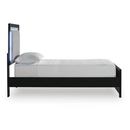  Signature Design by Ashley Maeling Twin Upholstered Panel Bed PCB1115-52/PCB1115-53/PCB1115-83 IMAGE 2