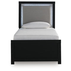  Signature Design by Ashley Maeling Twin Upholstered Panel Bed PCB1115-52/PCB1115-53/PCB1115-83 IMAGE 3
