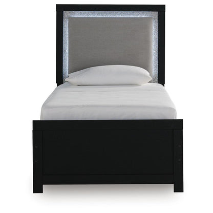  Signature Design by Ashley Maeling Twin Upholstered Panel Bed PCB1115-52/PCB1115-53/PCB1115-83 IMAGE 3
