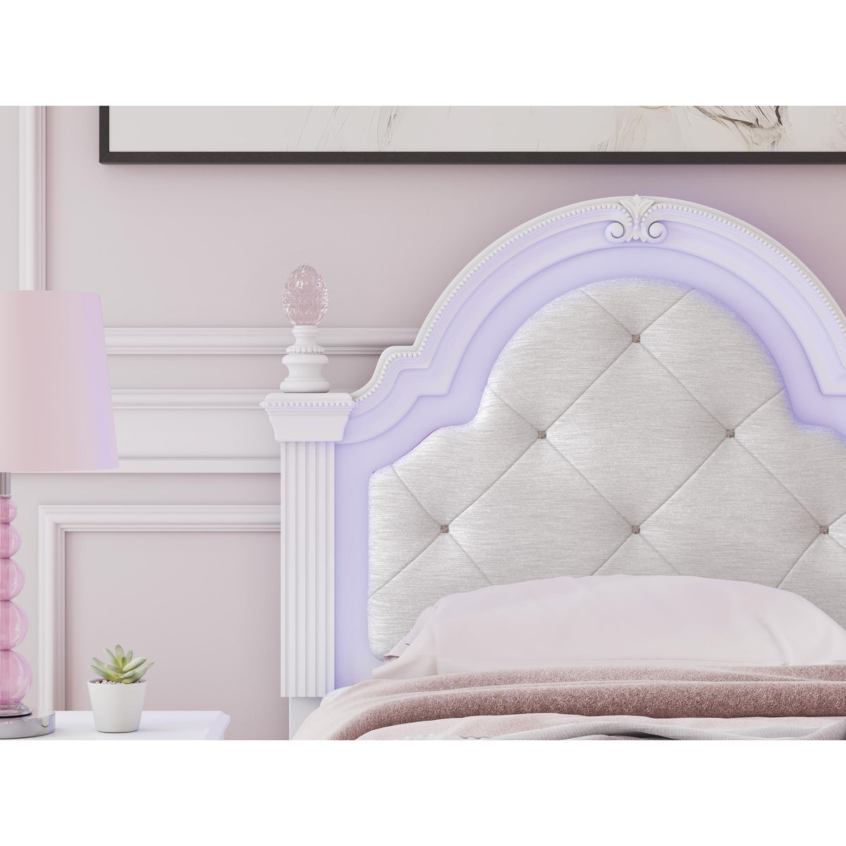  Signature Design by Ashley Kozlani PCB1819-153 Twin Upholstered Panel Headboard IMAGE 5