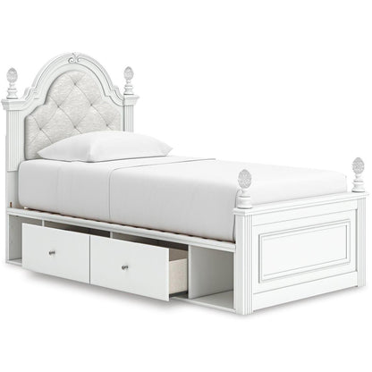  Signature Design by Ashley Kozlani Twin Upholstered Panel Bed with Storage B100-11/PCB1819-153/PCB1819-50/PCB1819-50/PCB1819-52 IMAGE 3