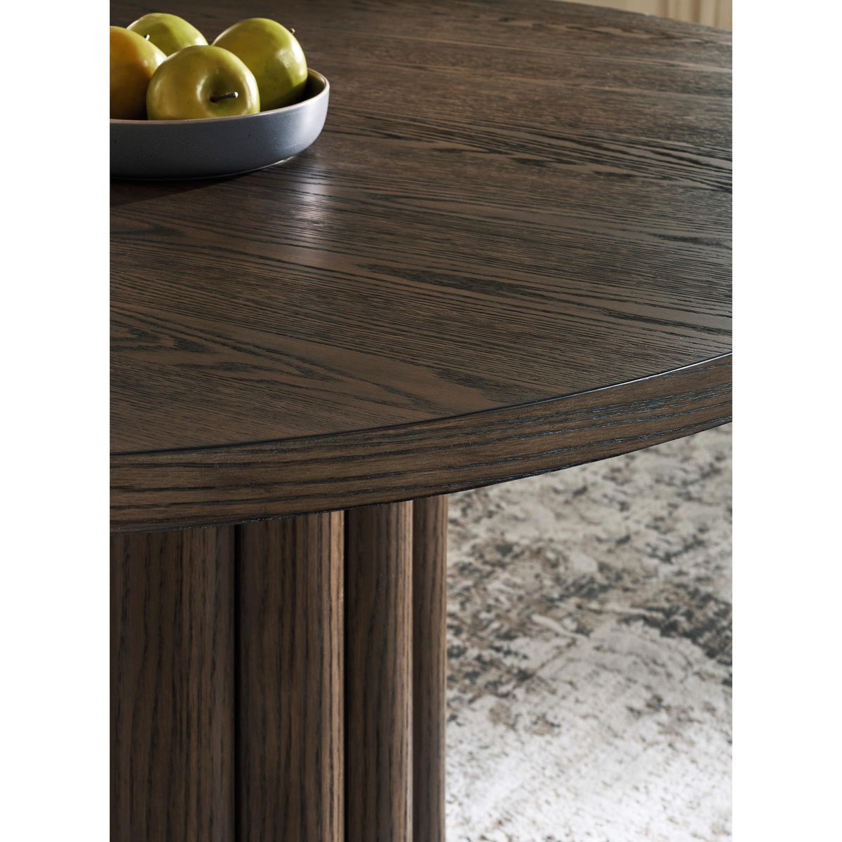  Signature Design by Ashley Round Radkin Dining Table with Pedestal Base PCD843-50 IMAGE 2