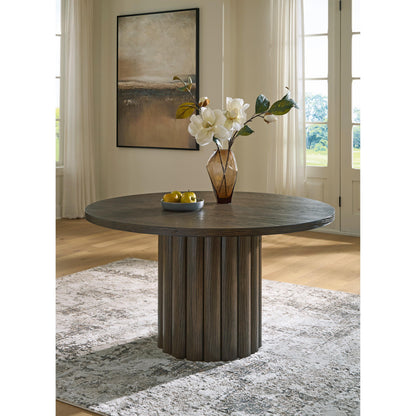  Signature Design by Ashley Round Radkin Dining Table with Pedestal Base PCD843-50 IMAGE 3