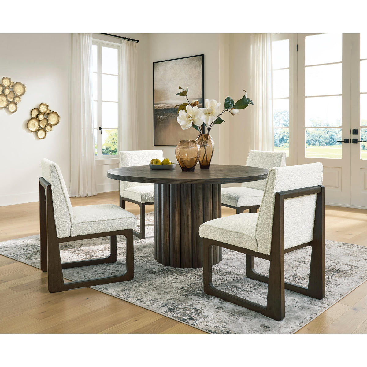  Signature Design by Ashley Round Radkin Dining Table with Pedestal Base PCD843-50 IMAGE 4