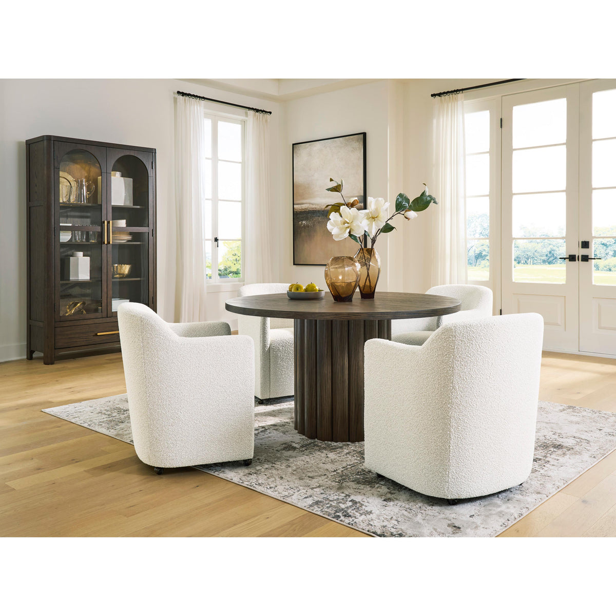  Signature Design by Ashley Round Radkin Dining Table with Pedestal Base PCD843-50 IMAGE 7