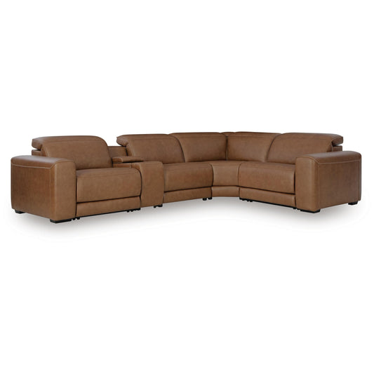  Signature Design by Ashley Magic Man Power Reclining Leather Match 5 pc Sectional PCU1070046A/PCU1070057/PCU1070058/PCU1070062/PCU1070077 IMAGE 1