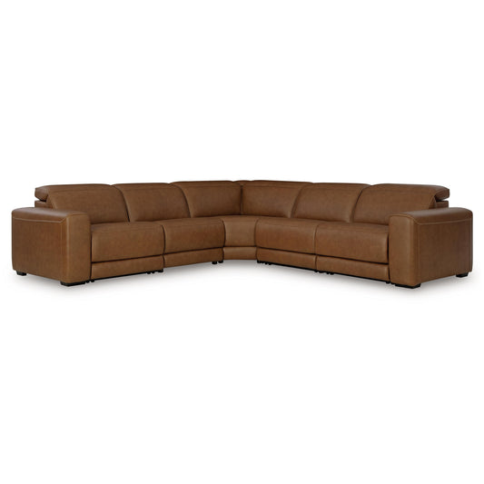 Signature Design by Ashley Magic Man Power Reclining Leather Match 5 pc Sectional PCU1070031/PCU1070046A/PCU1070058/PCU1070062/PCU1070077 IMAGE 1
