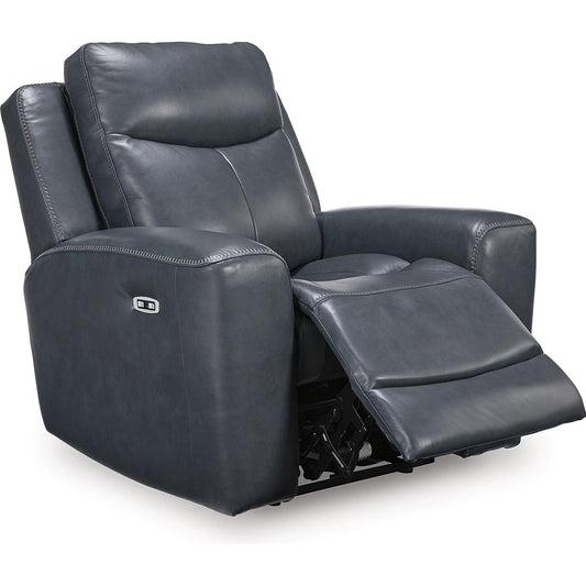  Signature Design by Ashley Next Move Power Leather Match Recliner PCU1210013 IMAGE 2