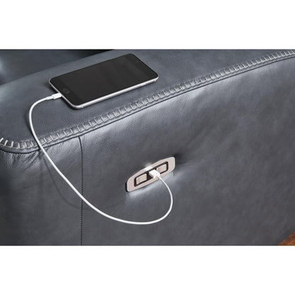  Signature Design by Ashley Bexhurst Power Reclining Leather Match Loveseat with Console PCU1210018 IMAGE 5