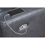  Signature Design by Ashley Next Move Power Reclining Leather Match Loveseat with Console PCU1210018 IMAGE 5