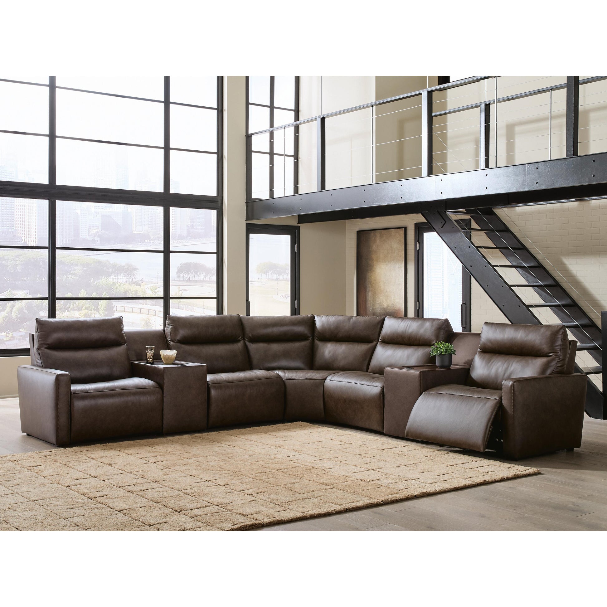  Benchcraft ModZ Power Reclining 7 pc Sectional U1400031/U1400046/U1400058/U1400060/U1400060/U1400062/U1400077 IMAGE 4