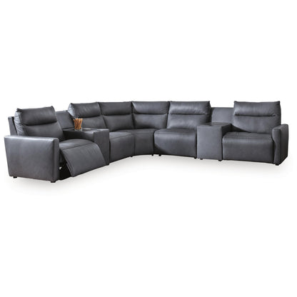  Benchcraft ModZ Power Reclining 7 pc Sectional U1400146/U1400146/U1400158/U1400160/U1400160/U1400162/U1400177 IMAGE 1