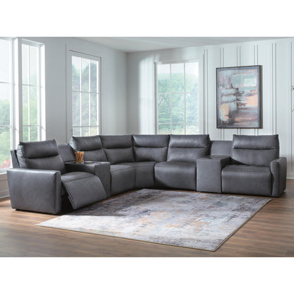  Benchcraft ModZ Power Reclining 7 pc Sectional U1400146/U1400146/U1400158/U1400160/U1400160/U1400162/U1400177 IMAGE 2