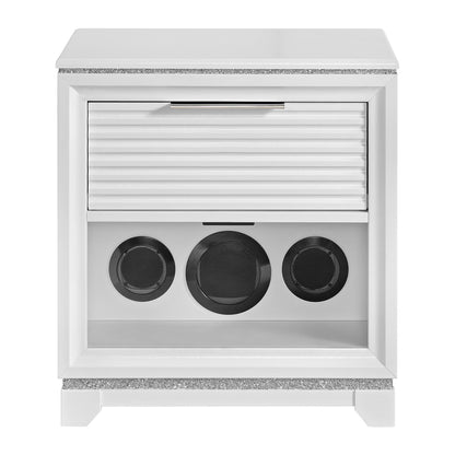  Elements International Denmark B-14260-7-NS1 1-Drawer Nightstand IMAGE 2