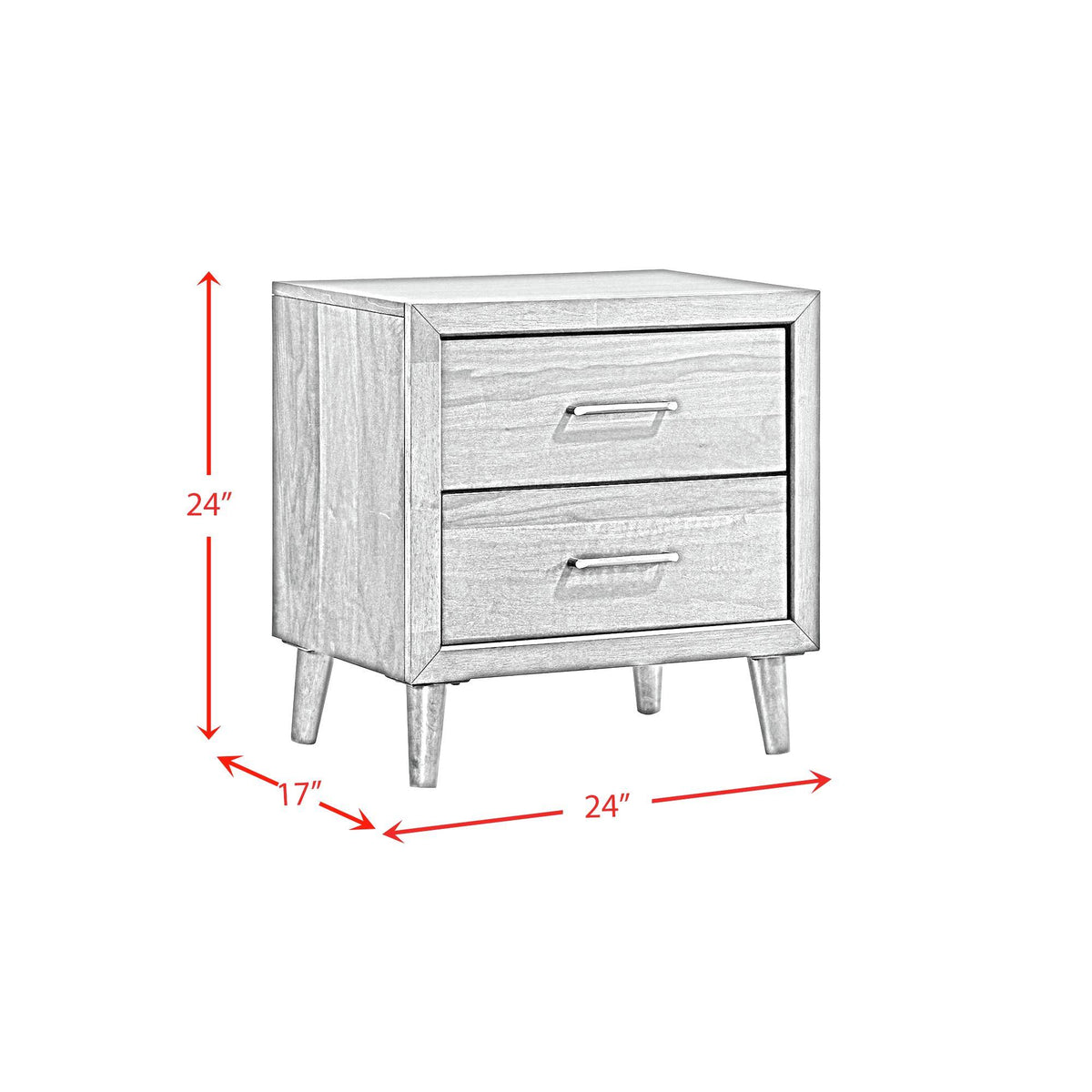  Elements International Malibu MC400NS 2-Drawer Nightstand IMAGE 10