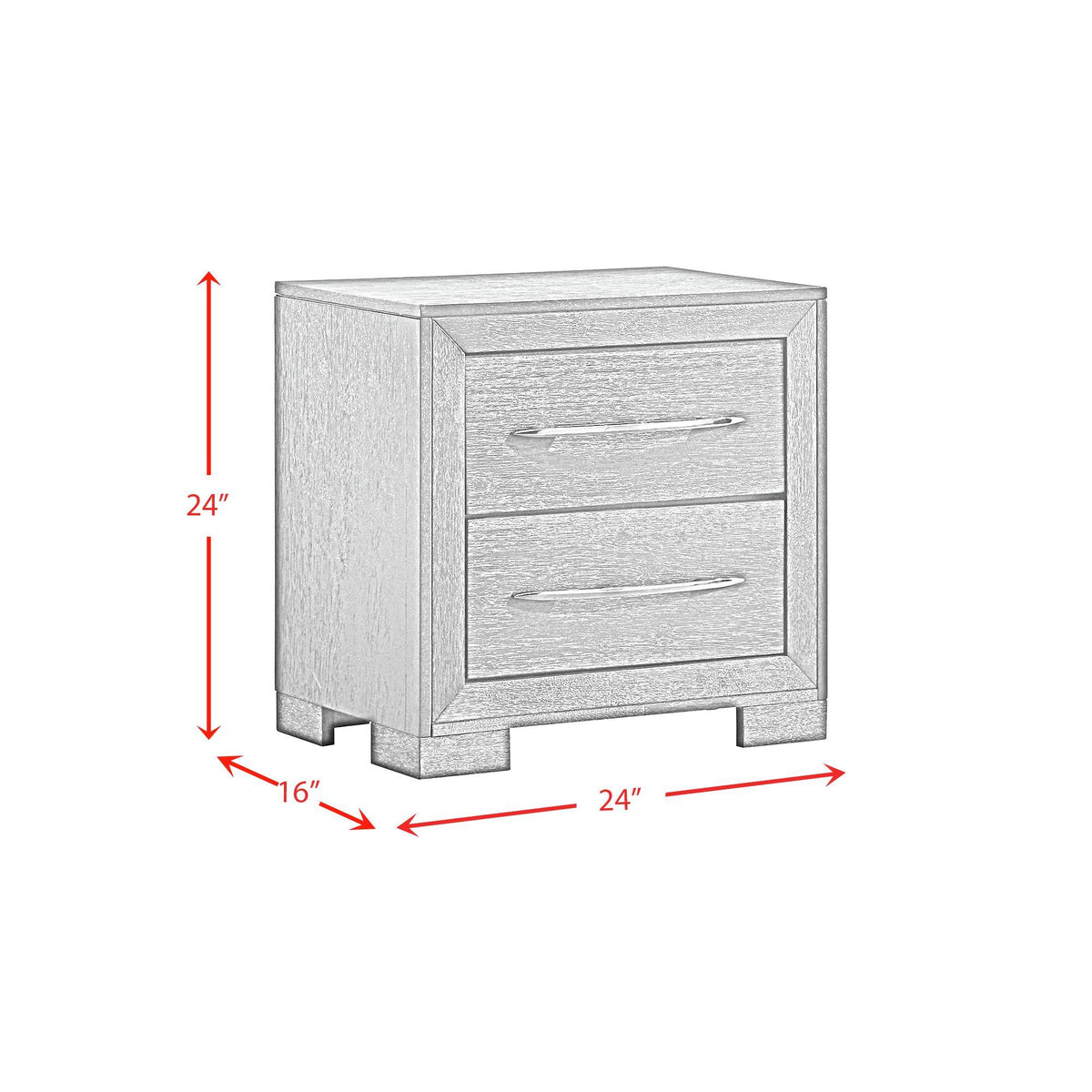  Elements International Allan B-3410-8-NS 2-Drawer Nightstand IMAGE 9