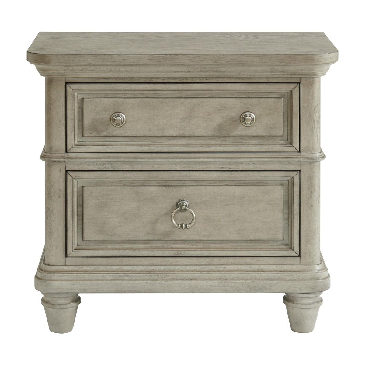  Elements International Whit-Ash B-11360-3-NS 2-Drawer Nightstand IMAGE 2