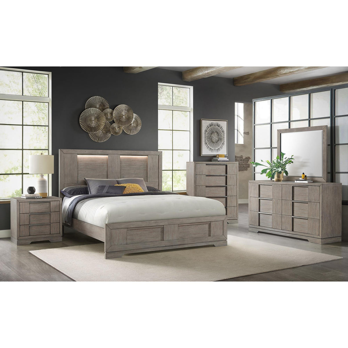  Elements International Kelis B-9770-3-NS 3-Drawer Nightstand IMAGE 3