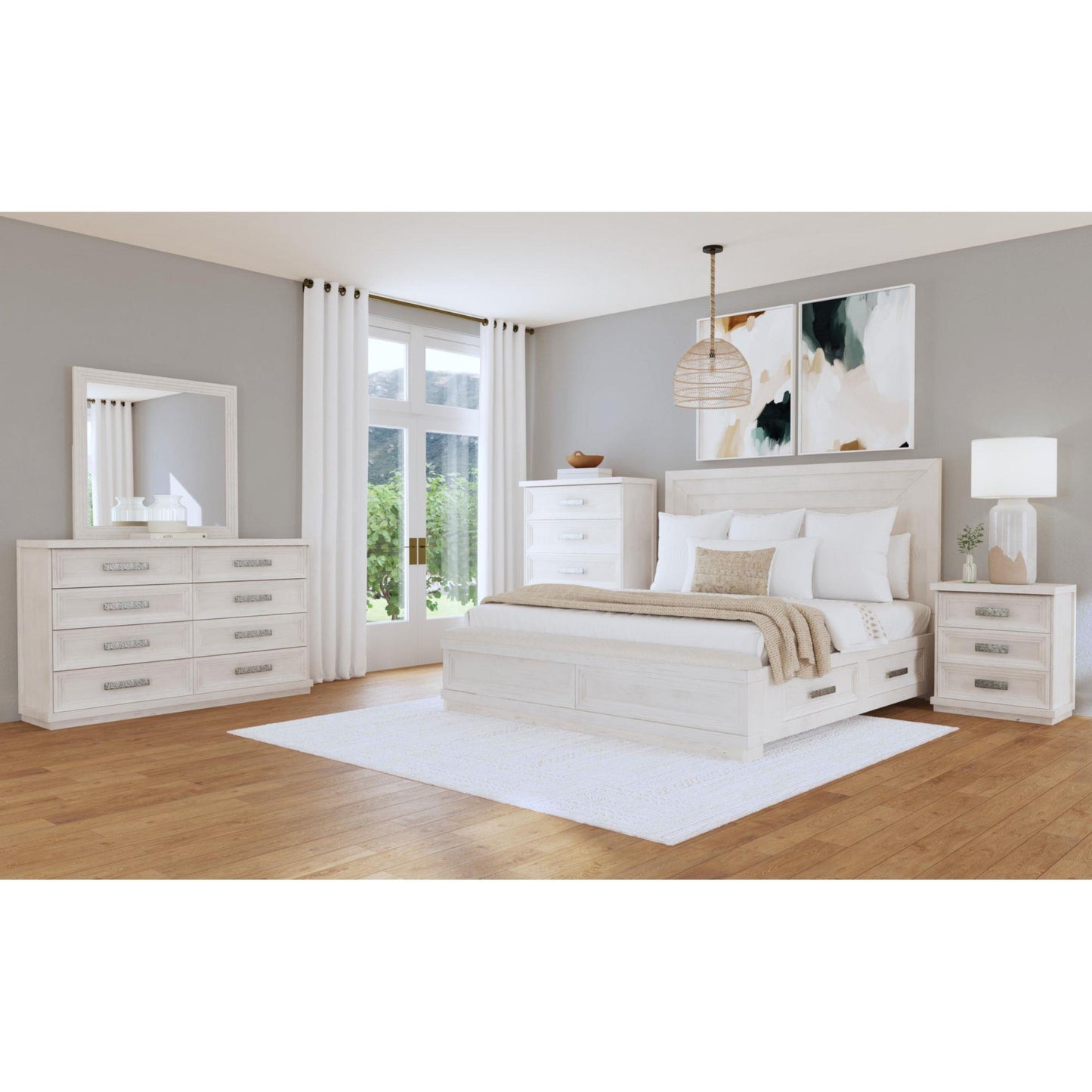  Elements International Avalanche B-11600-7-NS 3-Drawer Nightstand IMAGE 3