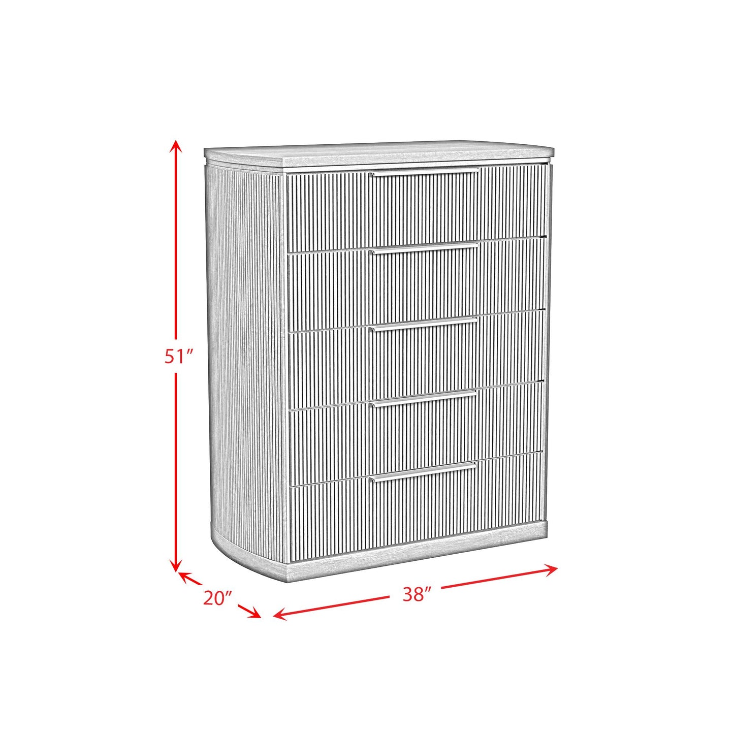  Elements International Sylvie B-16000-6-CH 5-Drawer Chest IMAGE 8