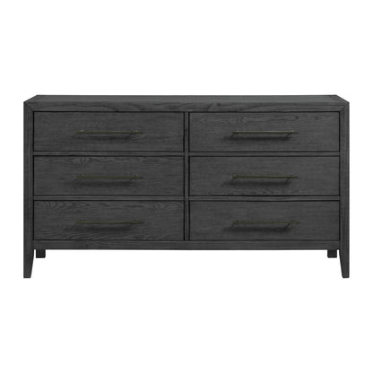  Elements International Versailles Contemporary B-3690-8-DR1 6-Drawer Dresser IMAGE 2