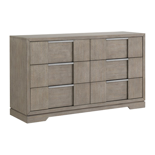  Elements International Kelis B-9770-3-DR 6-Drawer Dresser IMAGE 1