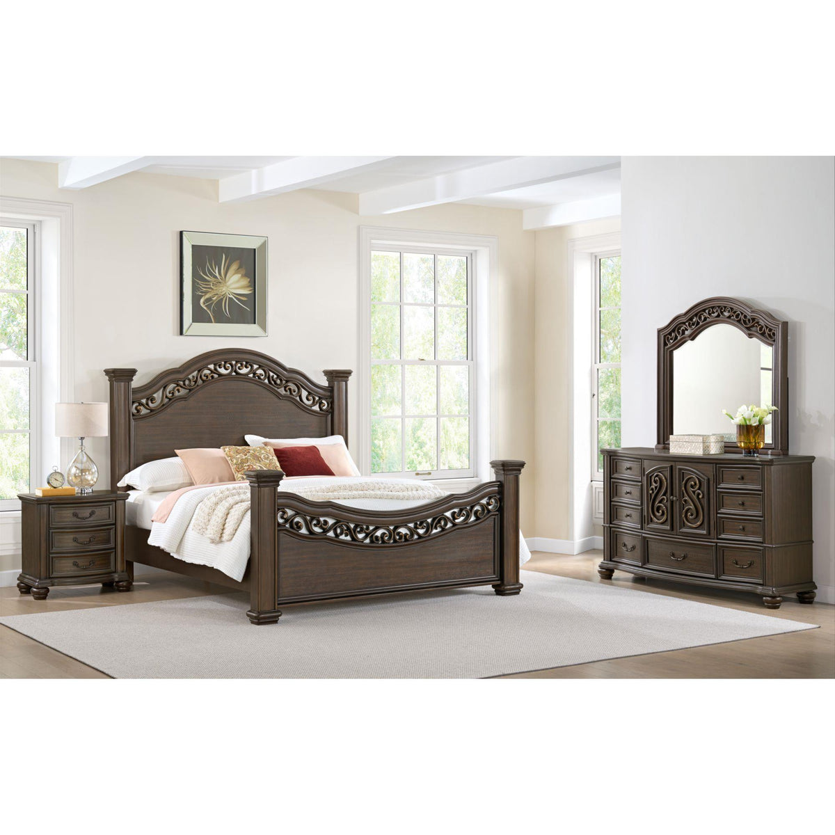  Elements International Brunswick B-13070-5-DR 7-Drawer Dresser IMAGE 4