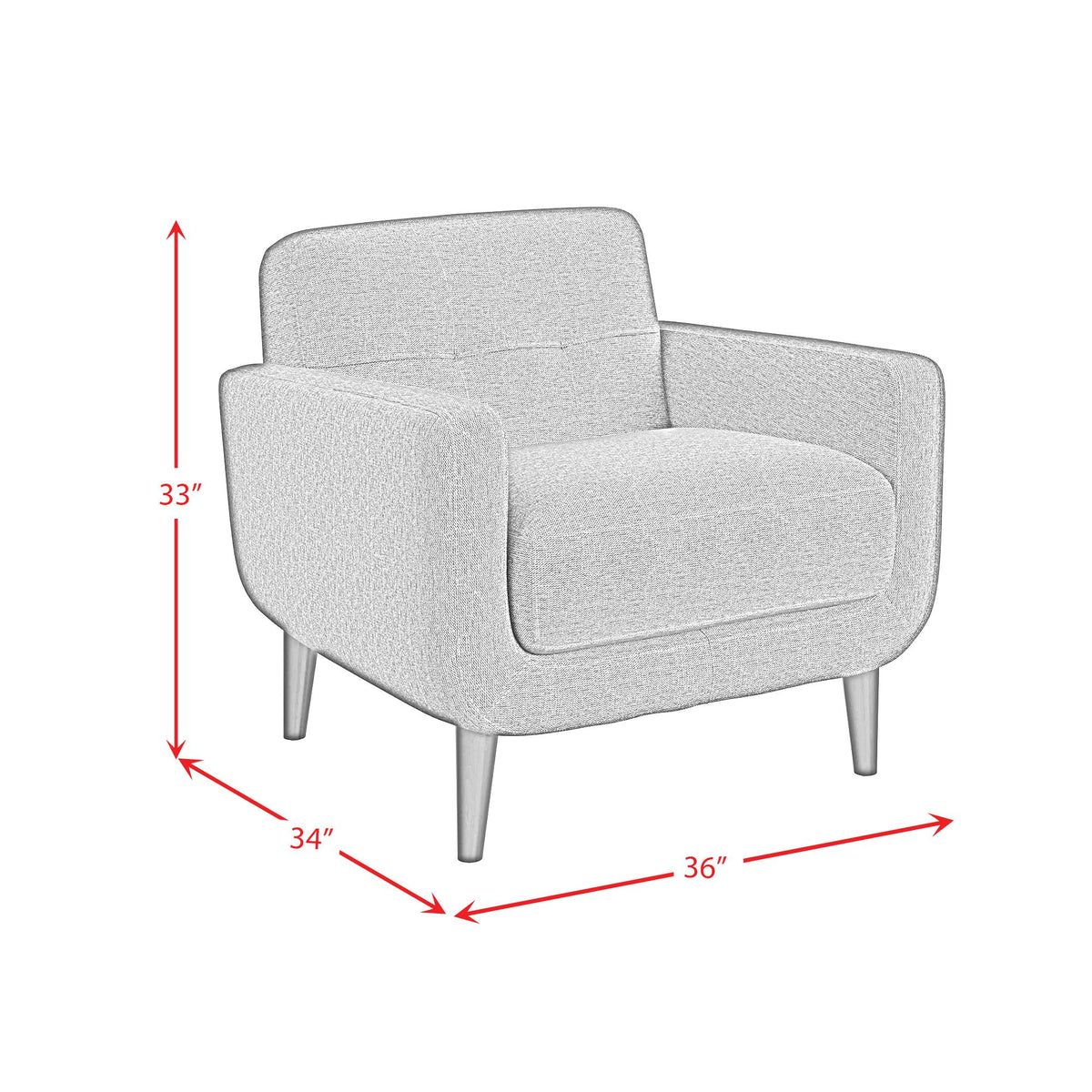  Elements International Hadley II U-9200-10466-100 Chair IMAGE 7