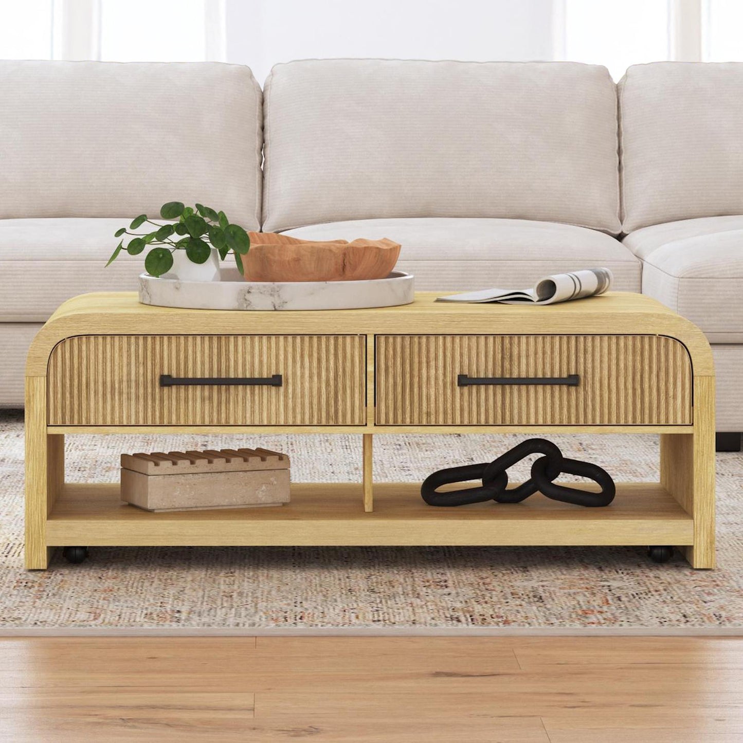  Elements International Ridgemont T-14440-6-CT Coffee Table IMAGE 3