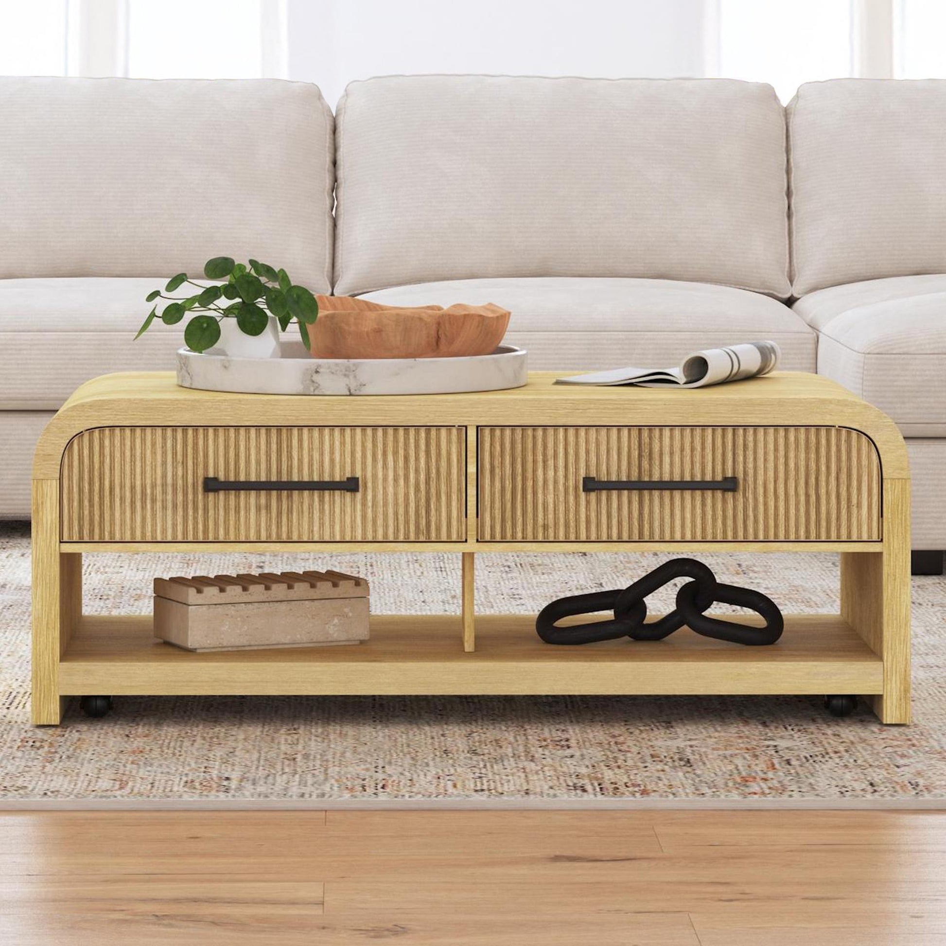  Elements International Ridgemont T-14440-6-CT Coffee Table IMAGE 3