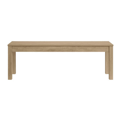  Elements International Eleanor D-6460-5-BN Dining Bench IMAGE 2
