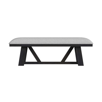  Elements International Transcend D-12980-3-BN Dining Bench IMAGE 2
