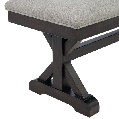  Elements International Montrose D-16670-8-BN Dining Bench IMAGE 4