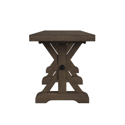  Elements International Yellowstone D-12830-3-BN Dining Bench IMAGE 3