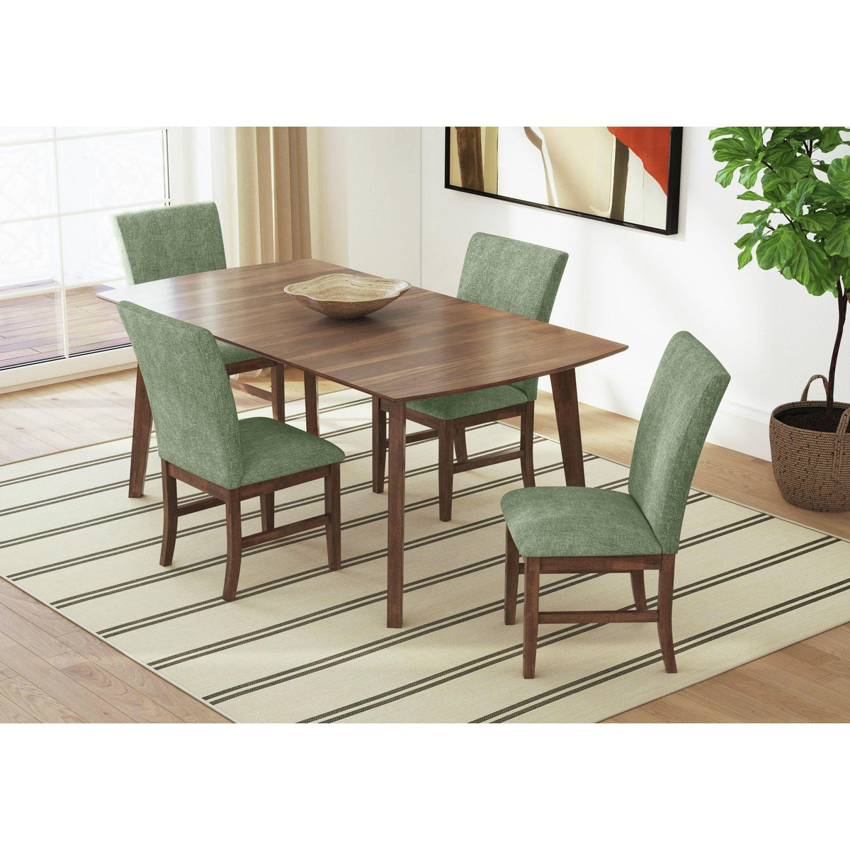  Elements International Santa Barbara D-16550-5-SCA Dining Side Chair IMAGE 6