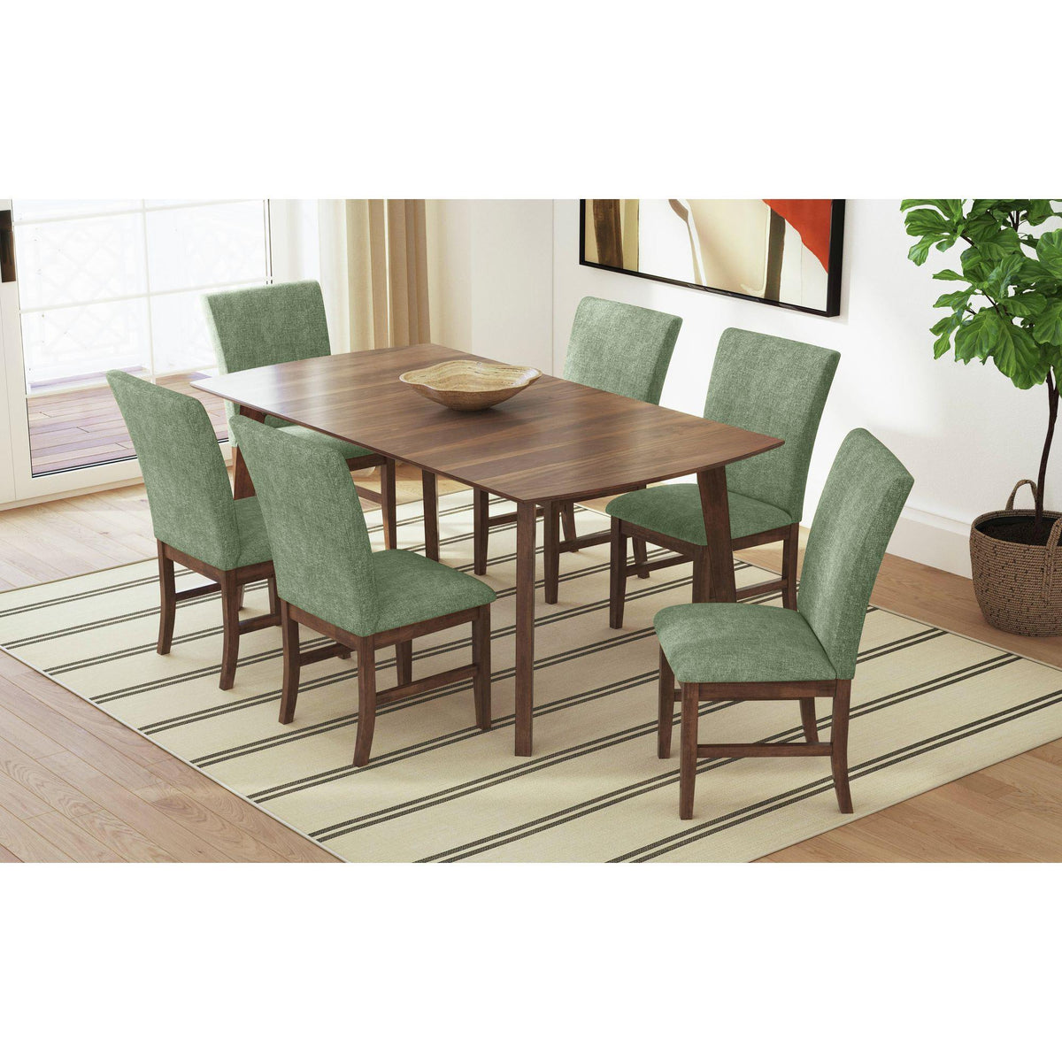  Elements International Santa Barbara D-16550-5-SCA Dining Side Chair IMAGE 7