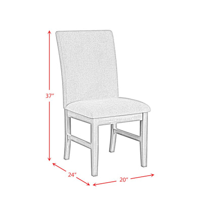  Elements International Santa Barbara D-16550-5-SCS Dining Side Chair IMAGE 12