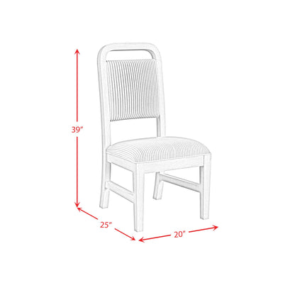  Elements International Ridgemont D-14440-8W-SC Dining Side Chair IMAGE 11