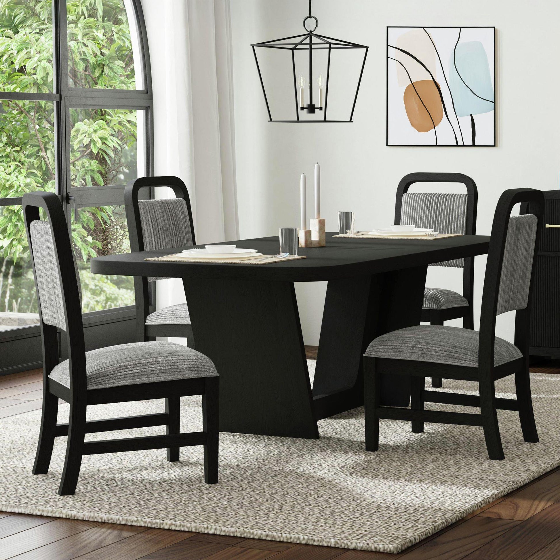  Elements International Ridgemont D-14440-8W-SC Dining Side Chair IMAGE 5