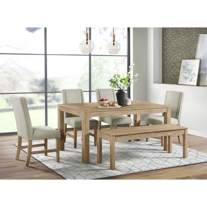  Elements International Eleanor D-6460-5-SC Dining Side Chair IMAGE 3