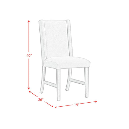  Elements International Eleanor D-6460-5-SC Dining Side Chair IMAGE 8