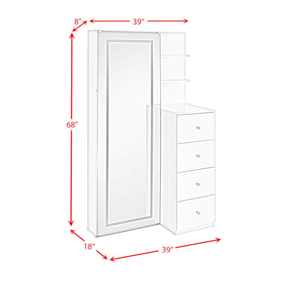  Elements International Vancouver A-17310-7-FM Floor Mirror IMAGE 15