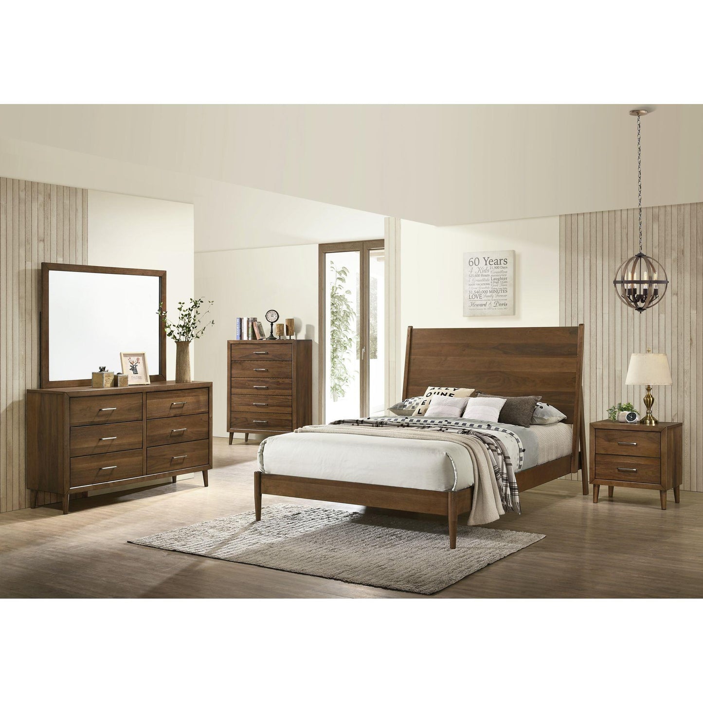  Elements International Malibu MC400KB King Panel Bed IMAGE 4