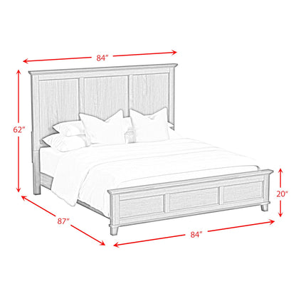  Elements International Canterbury B-13030-3-KB King Panel Bed IMAGE 7