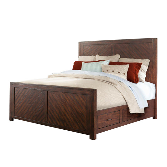  Elements International Jax JX600KB King Platform Storage Bed IMAGE 1