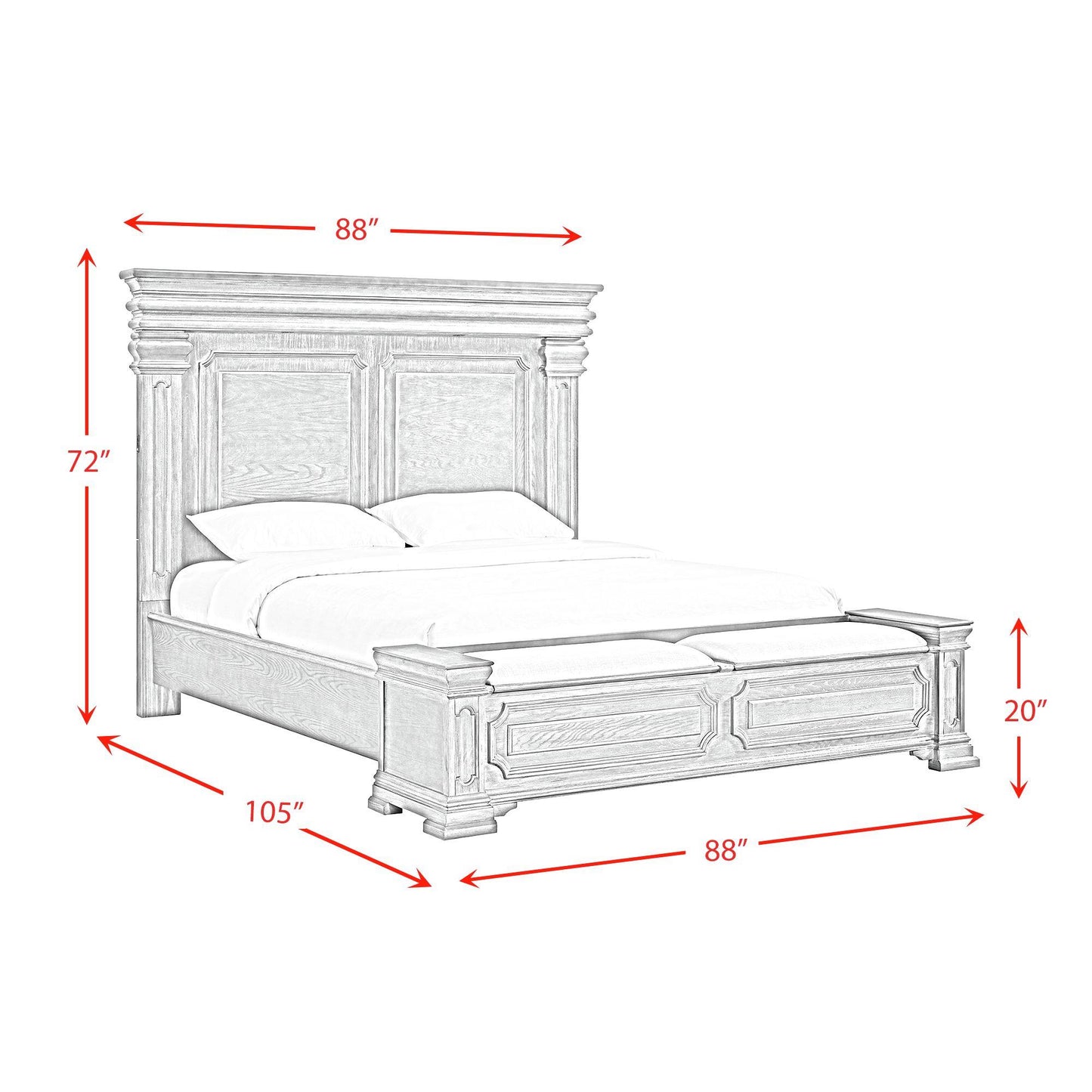  Elements International Kings Court B.10315.KSB King Storage Bed IMAGE 11