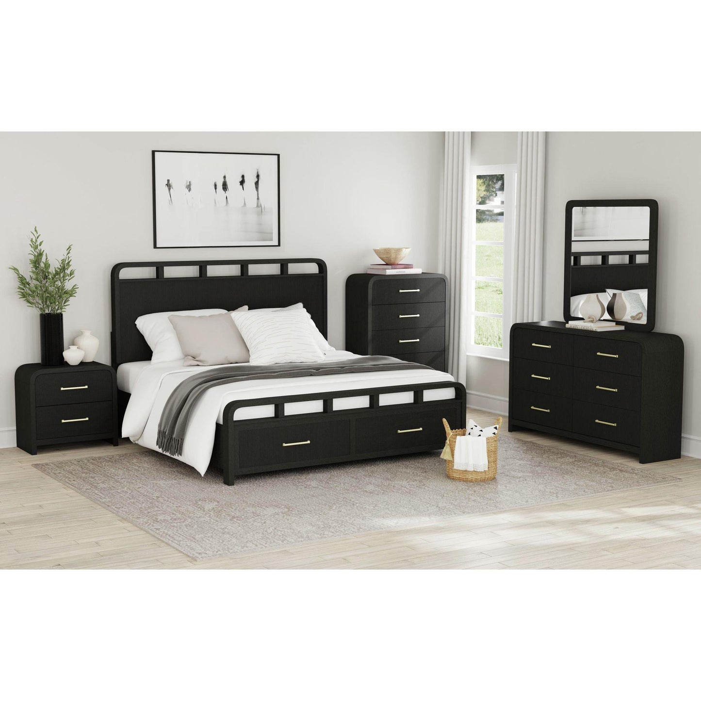  Elements International Ridgemont B-14440-8W-KSB King Storage Bed IMAGE 3