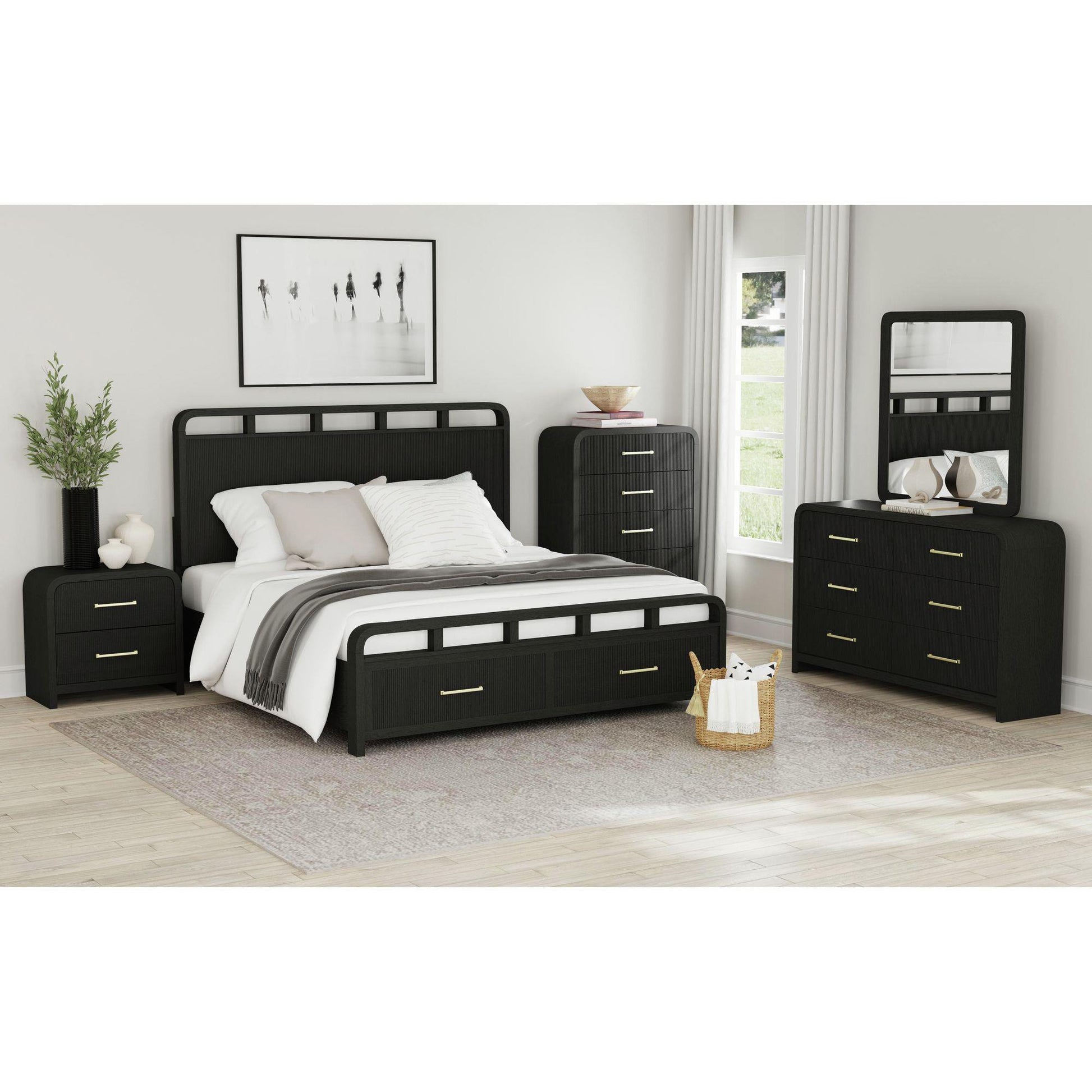  Elements International Ridgemont B-14440-8W-KSB King Storage Bed IMAGE 3