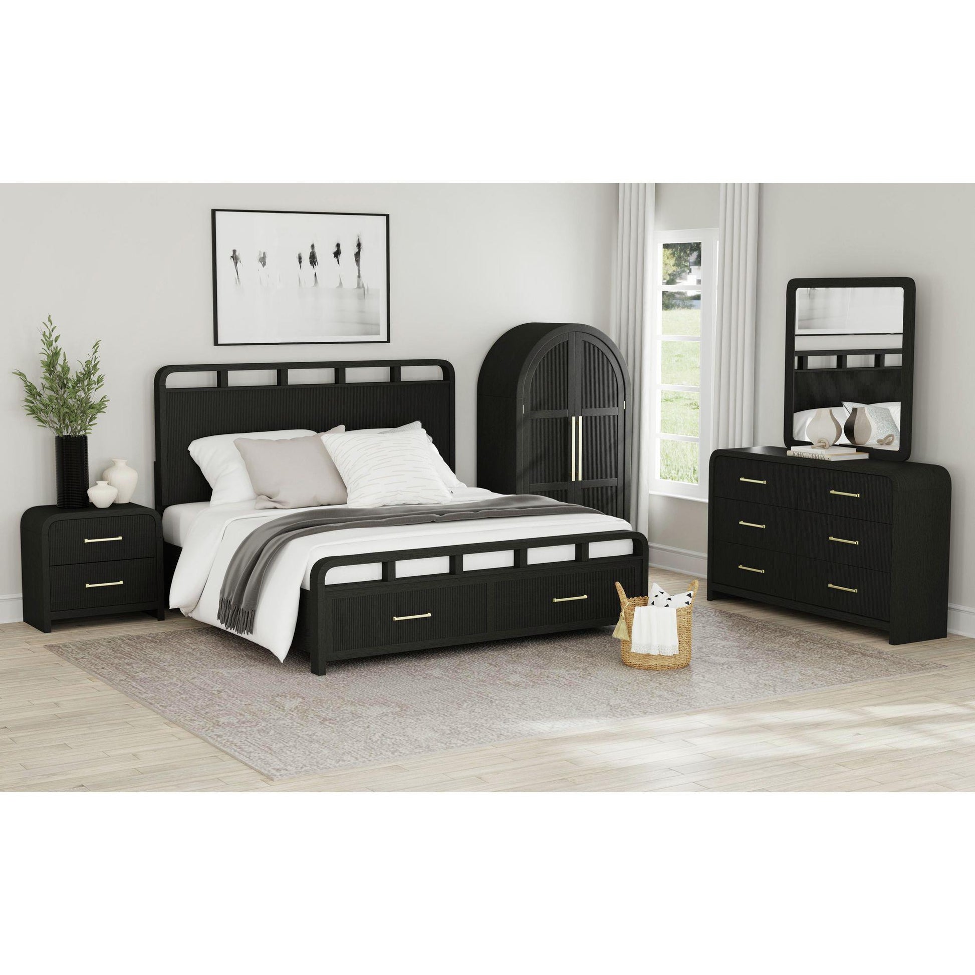  Elements International Ridgemont B-14440-8W-KSB King Storage Bed IMAGE 4