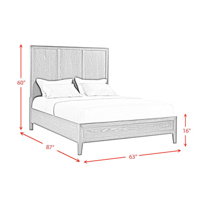  Elements International Versailles Contemporary B-3690-8-QB1 Queen Bed IMAGE 8